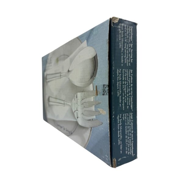 Towle Silversmiths Copenhagen 2-Pc‎ Serving Set Stainless Steel Flatware Holiday - Picture 3 of 7